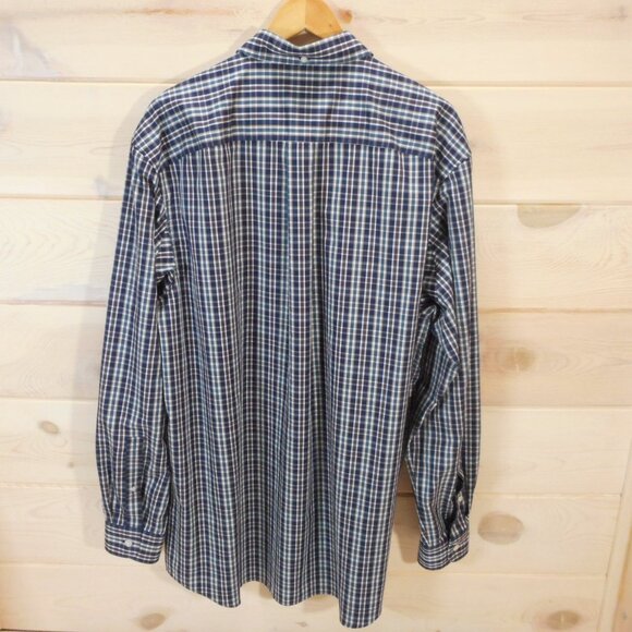 Duluth Trading Men's size XL Tall Wrinkle Fighter Button Down Casual Plaid Shirt - Picture 3 of 8